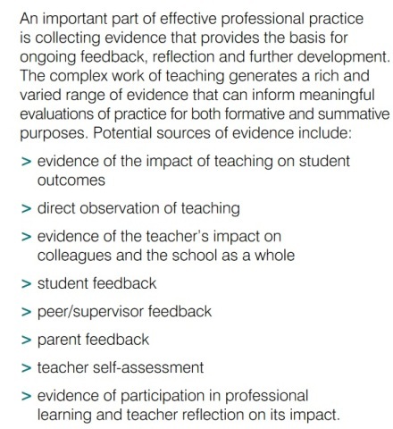 Figure 1: The Australian Teacher Performance and Development Framework, August 2012