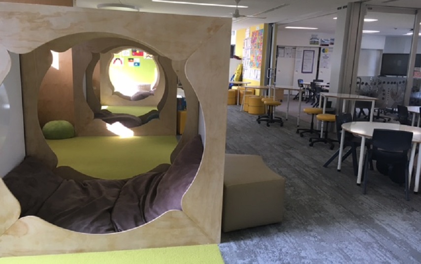 The new staffroom at Macgregor Primary School